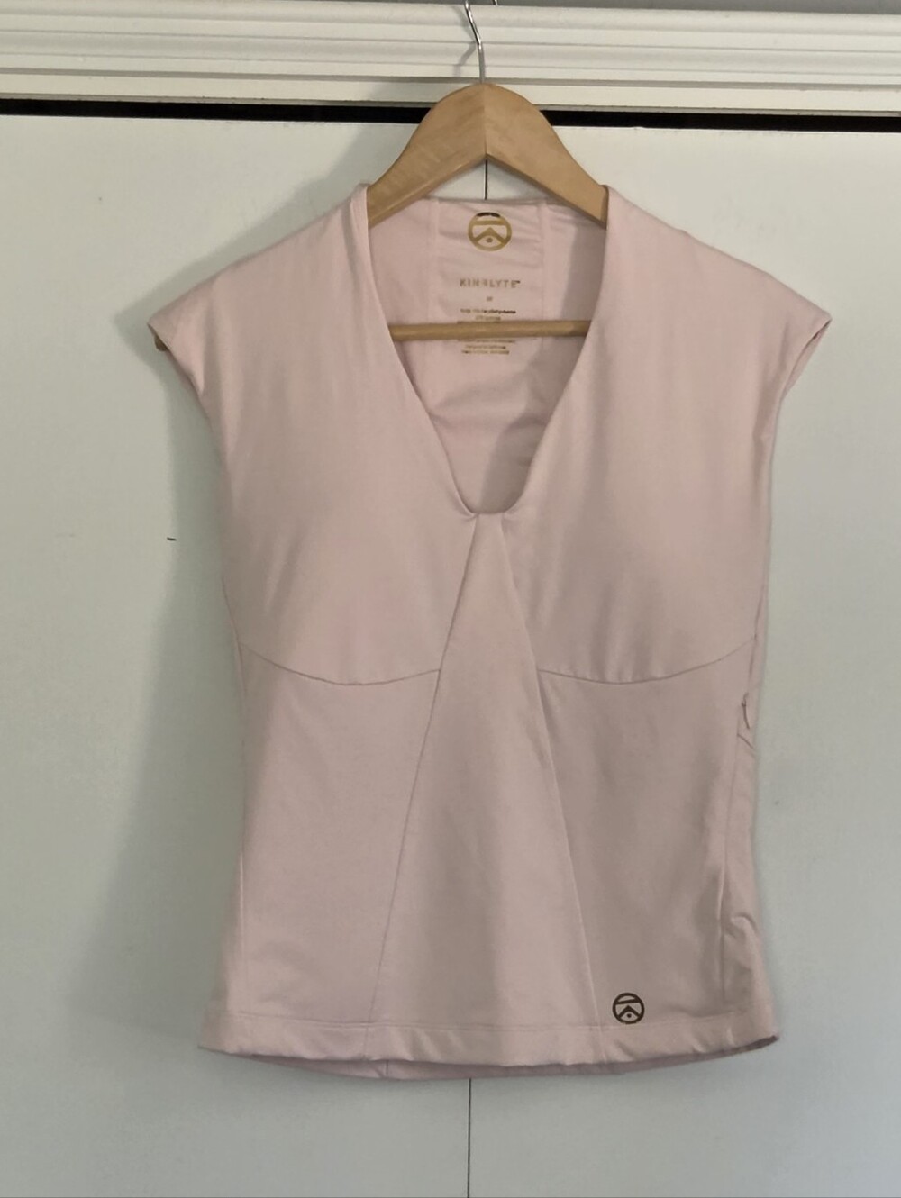 Kinflyte Unity Signature Light Pink V-Neck Shape Wear Posture Tank Top